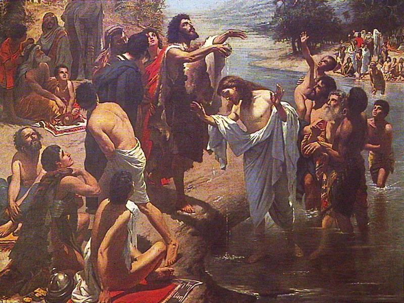 1868-Francesco Paolo Finocchiaro - Battesimo di Gesù, 1893 - Basilica di Santa Maria